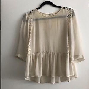 Madison Jules Lace Detail Top
